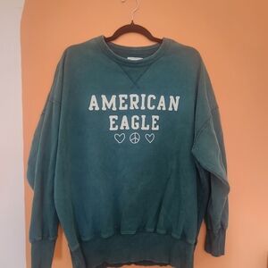 American Eagle Dark Green Knit Top